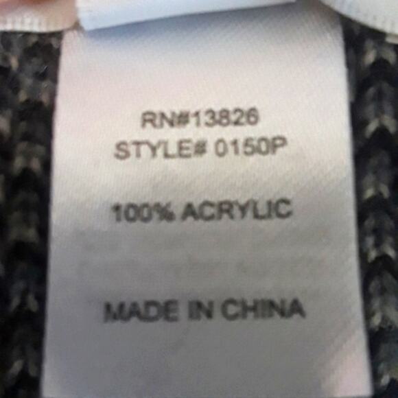 NWT Women Sz L  Cowl Neck Lagenlook Oversized Boxy Artsy Grunge Pockets Sweater - Picture 11 of 12